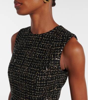 Okimi sequined tweed midi dress | Safiyaa
