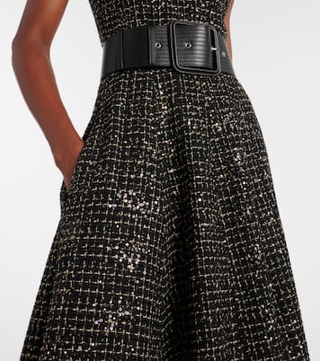 Okimi sequined tweed midi dress | Safiyaa