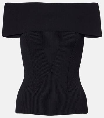 Ribbed-knit off-shoulder top | Givenchy