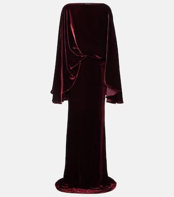 Vestido de fiesta Musidora de terciopelo drapeado | Taller Marmo