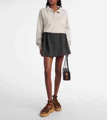 Sandali in suede con platform | Prada