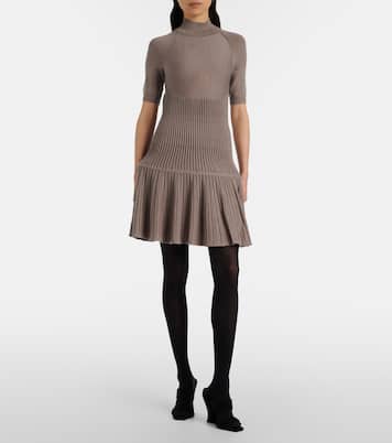 Ribbed-knit wool-blend minidress | Alaïa