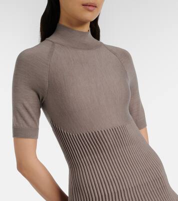 Ribbed-knit wool-blend minidress | Alaïa