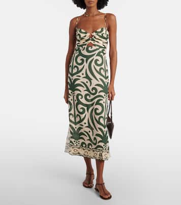 Midikleid aus Leinen | Johanna Ortiz