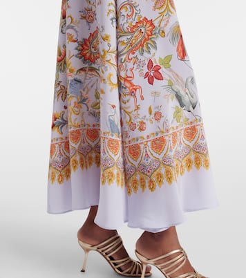 Vestido largo de seda floral | Etro
