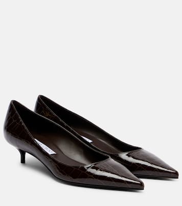 Amelia 35 croc-effect leather pumps | Jimmy Choo