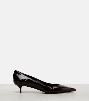 Amelia 35 croc-effect leather pumps | Jimmy Choo