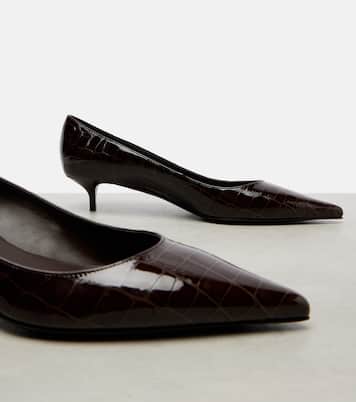 Amelia 35 croc-effect leather pumps | Jimmy Choo