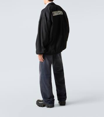 Masking Tape cotton-blend track jacket | Balenciaga