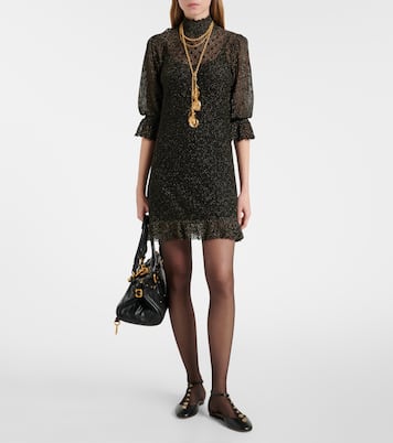 Ruffled lamé minidress | Chloé
