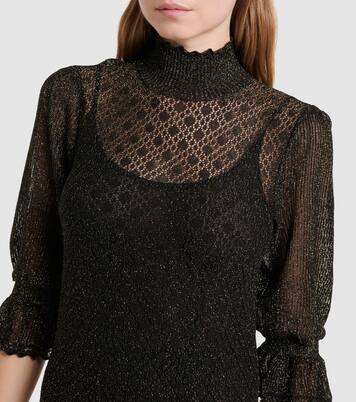 Ruffled lamé minidress | Chloé