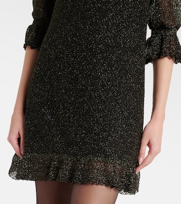 Ruffled lamé minidress | Chloé