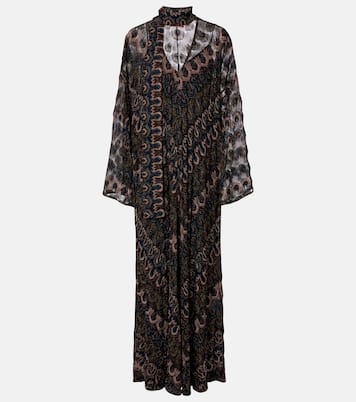 Chevron lamé maxi dress | Missoni