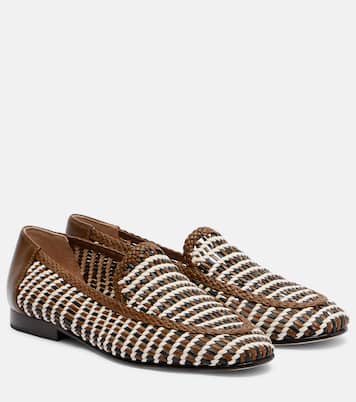 Prilla woven leather loafers | Veronica Beard