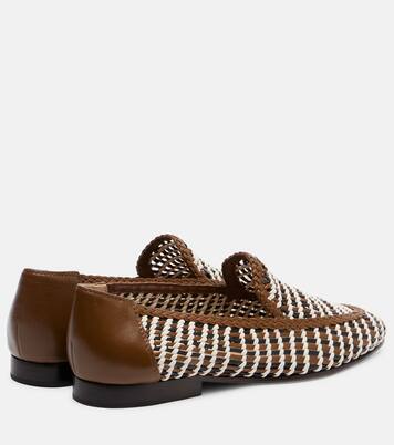 Prilla woven leather loafers | Veronica Beard