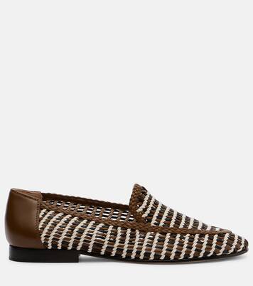 Prilla woven leather loafers | Veronica Beard