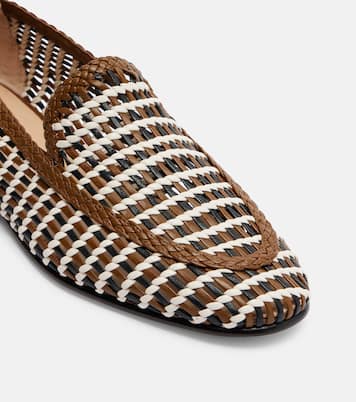 Prilla woven leather loafers | Veronica Beard