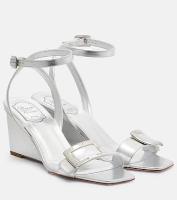 Sandalen Belle Vivier aus Metallic-Leder | Roger Vivier