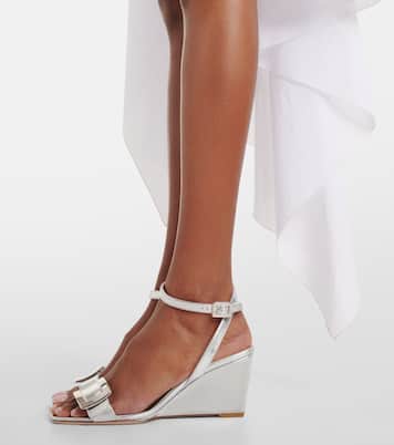Sandalen Belle Vivier aus Metallic-Leder | Roger Vivier
