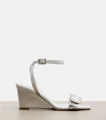 Sandalen Belle Vivier aus Metallic-Leder | Roger Vivier
