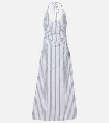 Pinstripe cotton-blend maxi dress | SIR