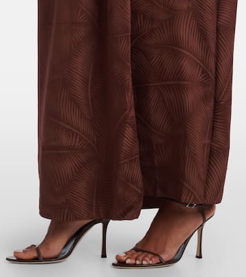 Halterneck jacquard maxi dress | Johanna Ortiz