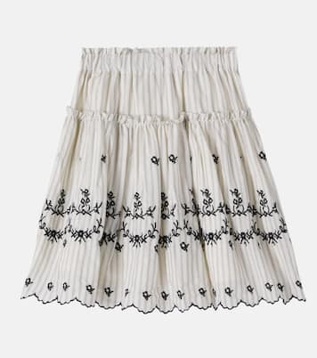 Bestickter Rock aus Baumwolle | C'era Una Volta