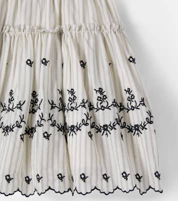 Bestickter Rock aus Baumwolle | C'era Una Volta