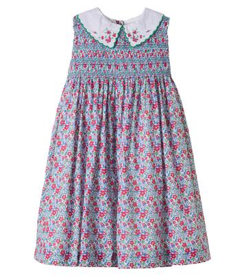 Floral smocked cotton dress | Pepa London