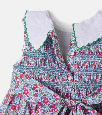 Floral smocked cotton dress | Pepa London