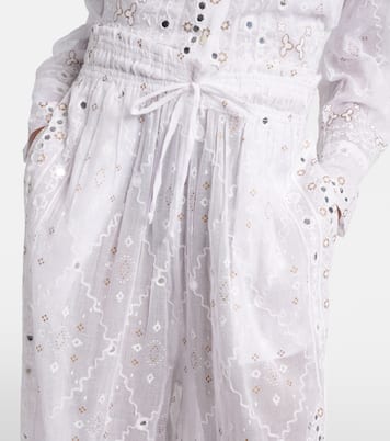 Pantaloni a gamba larga in cotone | Juliet Dunn