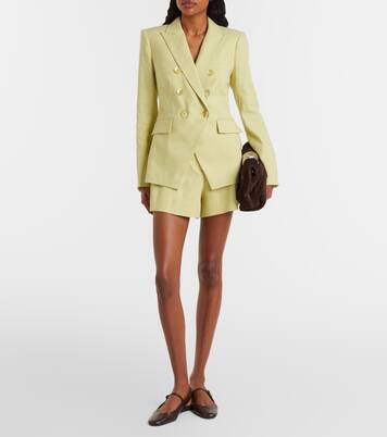 Haina linen-blend twill shorts | Veronica Beard