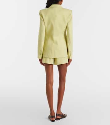 Haina linen-blend twill shorts | Veronica Beard