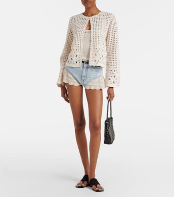 Shorts de denim con croché | Frame