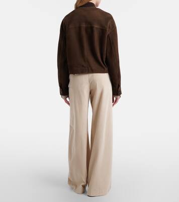 Cotton corduroy wide-leg pants | Brunello Cucinelli