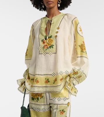 بلوزة من الرامي بطبعات Dixie | Alémais