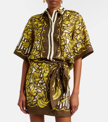 Mona floral hemp shirt | Alémais