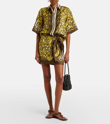 Mona floral hemp shirt | Alémais
