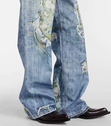 Printed wide-leg jeans | Acne Studios