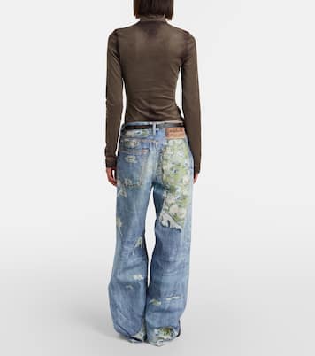 Printed wide-leg jeans | Acne Studios