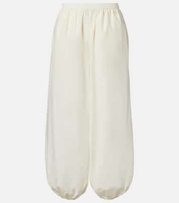 Almaya cotton and silk balloon pants | Loulou de Saison