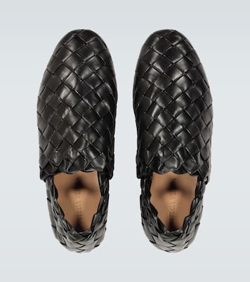 Intreccio leather slippers | Bottega Veneta