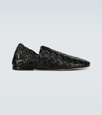 Intreccio leather slippers | Bottega Veneta