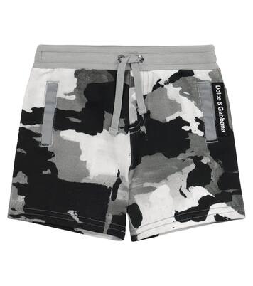 Baby camo cotton jersey shorts | Dolce&Gabbana Kids