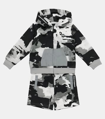 Baby camo cotton jersey shorts | Dolce&Gabbana Kids