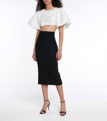 Crop top en jacquard | Rasario
