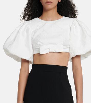 Crop top en jacquard | Rasario