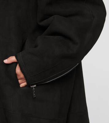 Mantel Abazoe aus Leder und Shearling | Isabel Marant