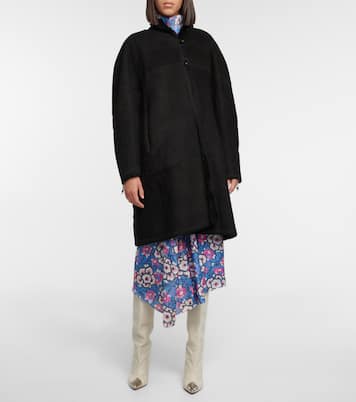 Mantel Abazoe aus Leder und Shearling | Isabel Marant