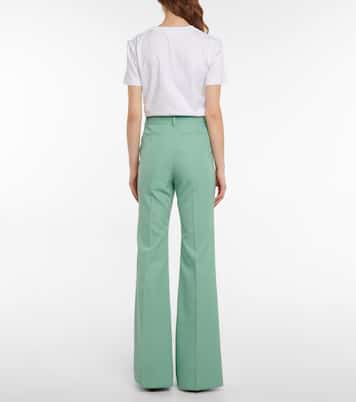 Pantalon évasé Laccato à taille haute | Sportmax